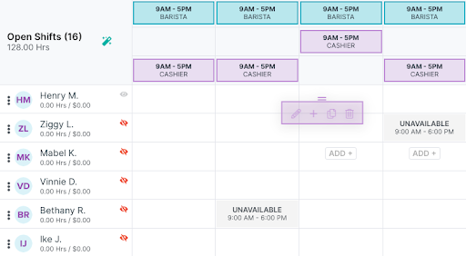 Create a Schedule Template