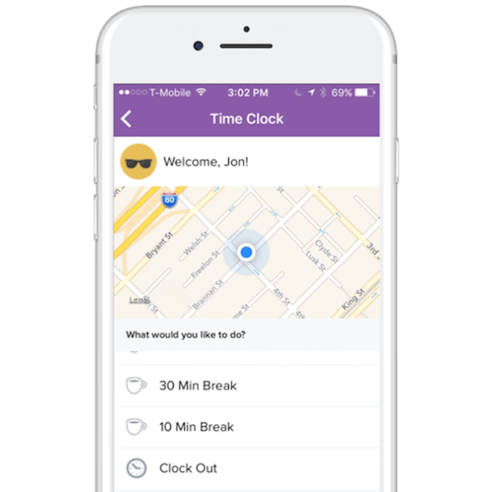 time clock mobile - Save Time Coordinating Your Team
