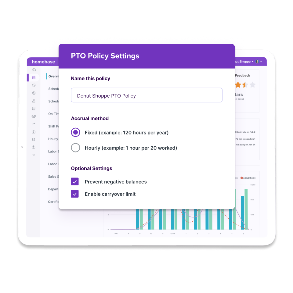 PTO Policy Settings